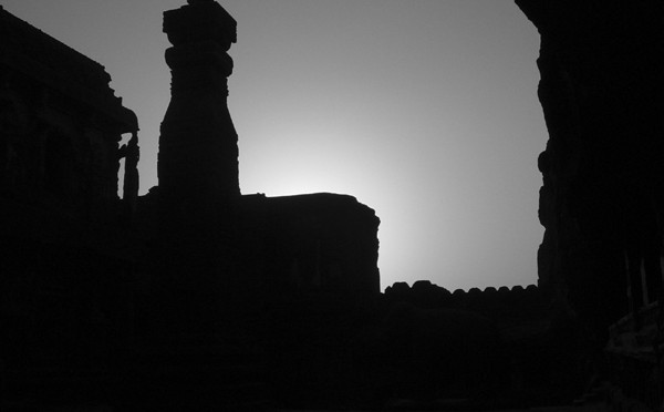 Two silhouettes from Ellora!